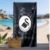 Swansea City FC Personalisiertes Bedrucktes Strandtuch Fußballlogo Unterstützung Benutzerdefinierter Name Text Absorptionsfähiges Handtuch für Sport Reisen Besonderes Geschenk