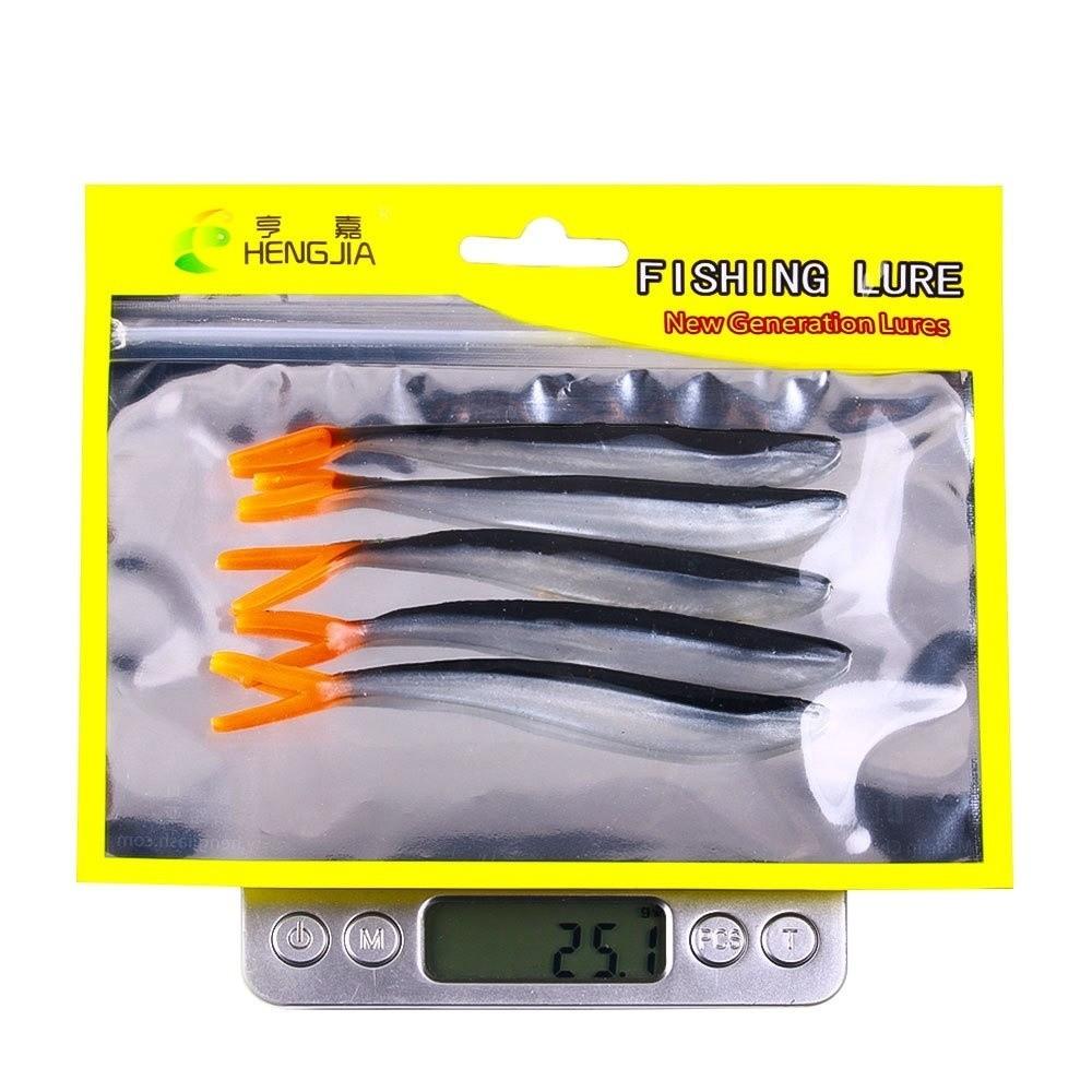 Fork-Tail Soft Silicone Fishing Lure Soft Silicone Bass Tackle Jigs Walleye Fishing