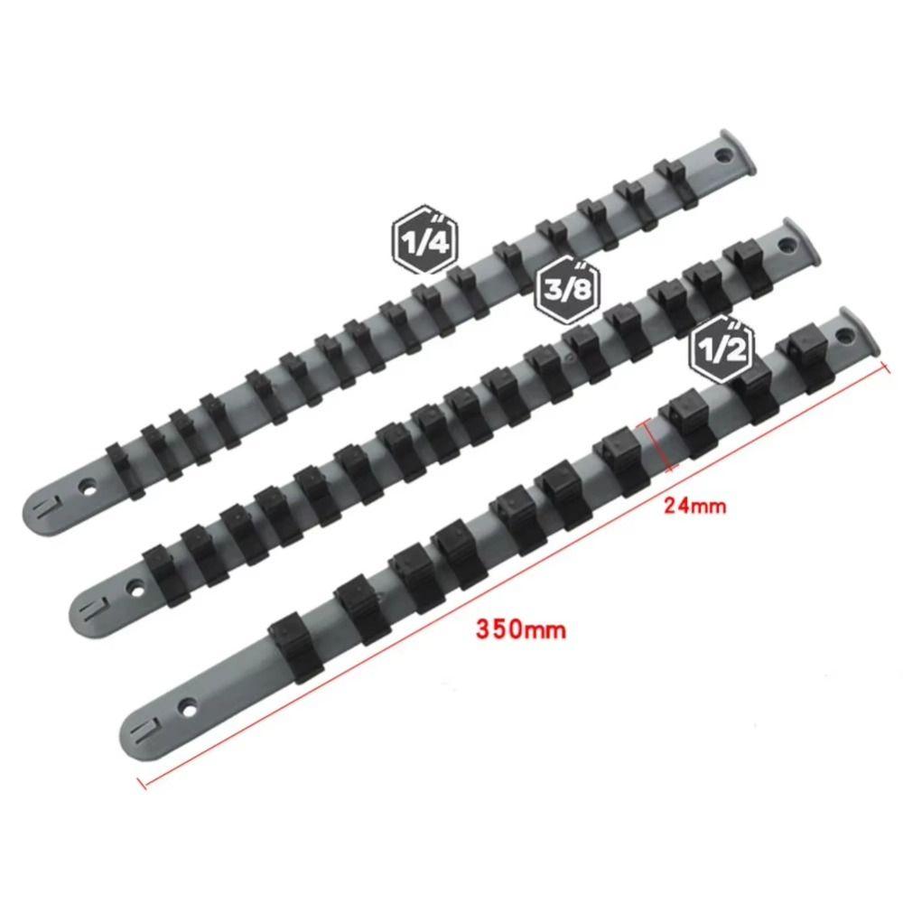 1/4in 3/8in 1/2in Socket Organizer Tray Plastic Socket Holder New Hand Tools