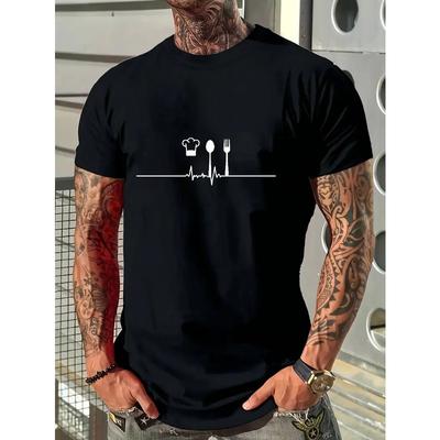 Camiseta de Moda Deportiva Casual de Verano para Hombre Tallas Europeas, Camiseta de Cuello Redondo de Corte Regular, Adecuada para el Uso Diario Casual