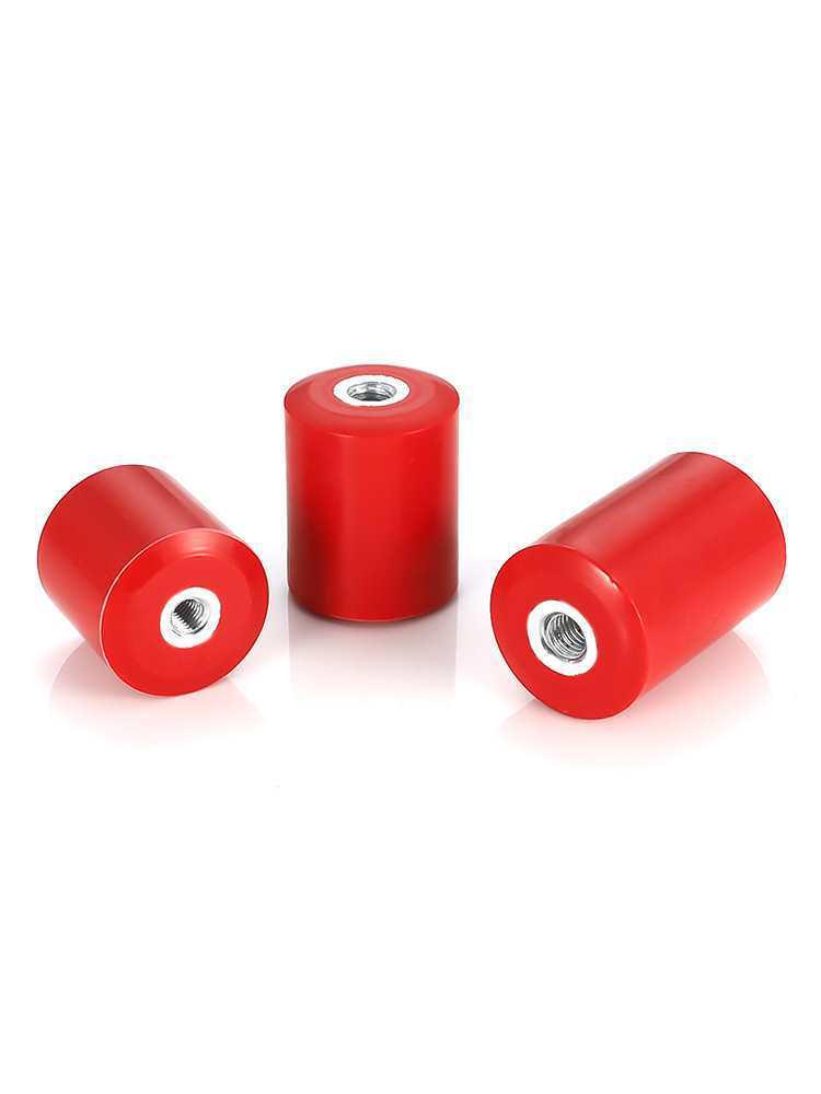 Red Cylindrical Insulating Post MNS - New Energy, Diameter Options: 20/30/40/50/60