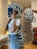 Douyin Viral Luhan Style Dinosaur Skeleton Cosplay Costume with Mask and Plush Doll