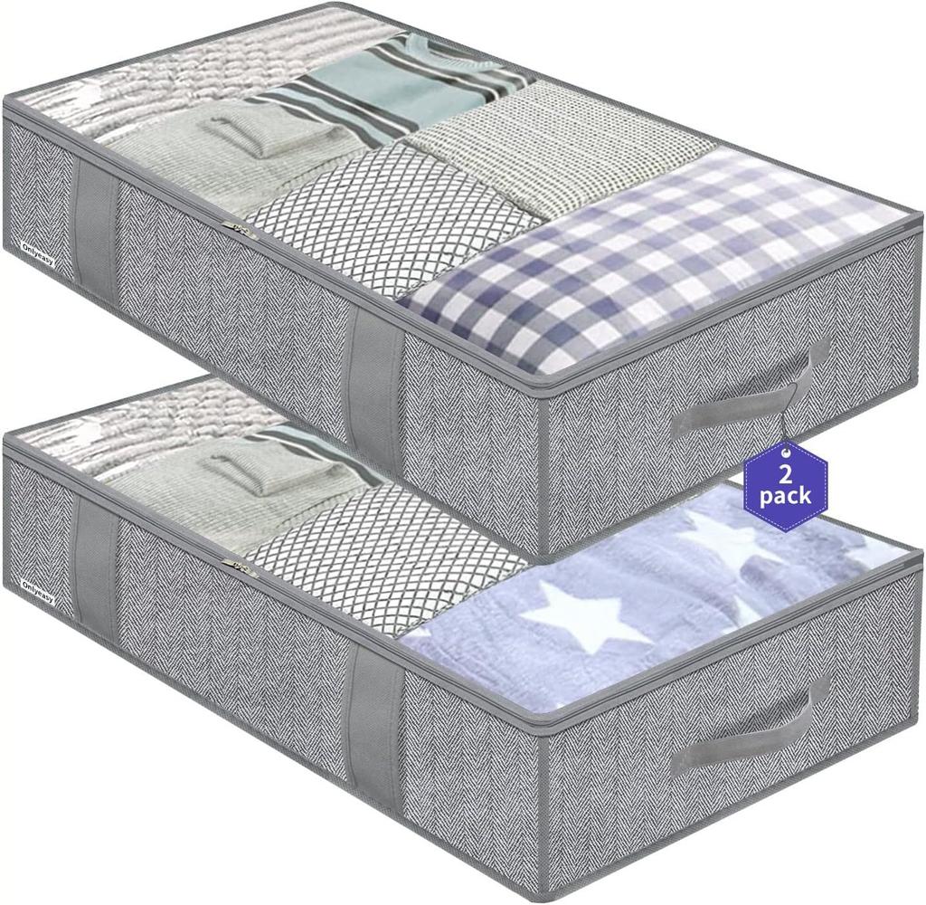 Quilt Storage Bag Closet Clothes Dustproof Moisture-proof Organizer Foldable Storage Boxes
