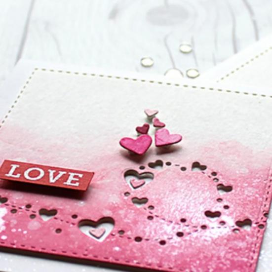 Heart Lace Metal Cutting Die Stencil DIY Scrapbooking Album Cards Making