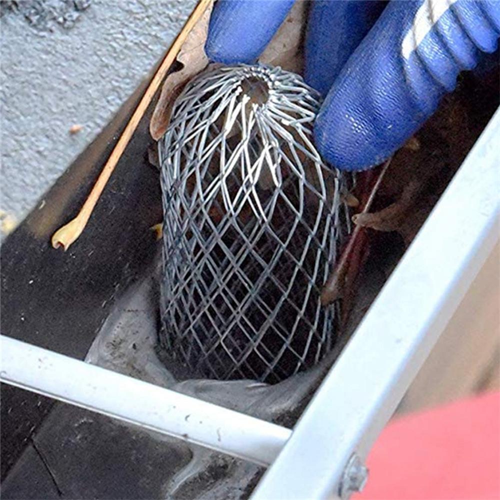 Stops Colanders Leaf Drains Blockage Guard Filters Strainer Roof Gutter Drain Net Cover