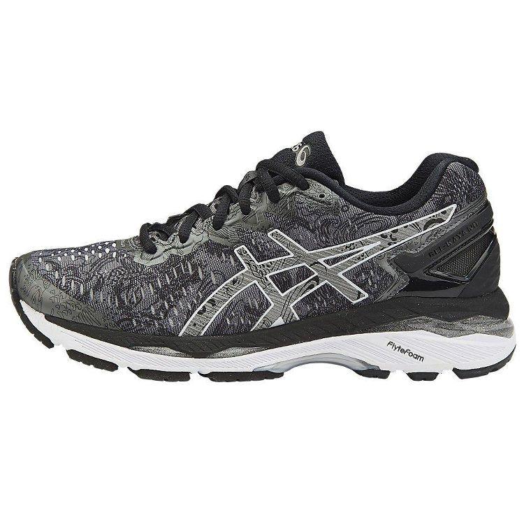 Asics Gel-Kayano 23 Lite-Show Minimalist Comfortable Durable Breathable Low-Top Lifestyle Casual Shoes Women Sneaker Black Gray T6A6N-9793
