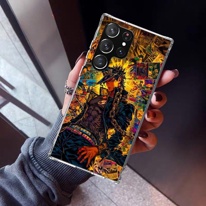 JoJo's Bizarre Adventure Kujo Jotaro Phone Case For Samsung Galaxy S23 S24 S25 Edge S26 Ultra S22 + S21 Plus S20 FE Cover Silico