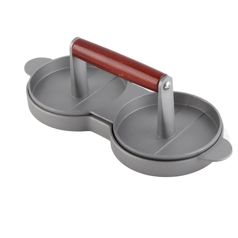 Aluminiumlegierung Antihaft-Doppelburger-Pressform Hamburgerfleisch Rindfleisch Küchenhelfer