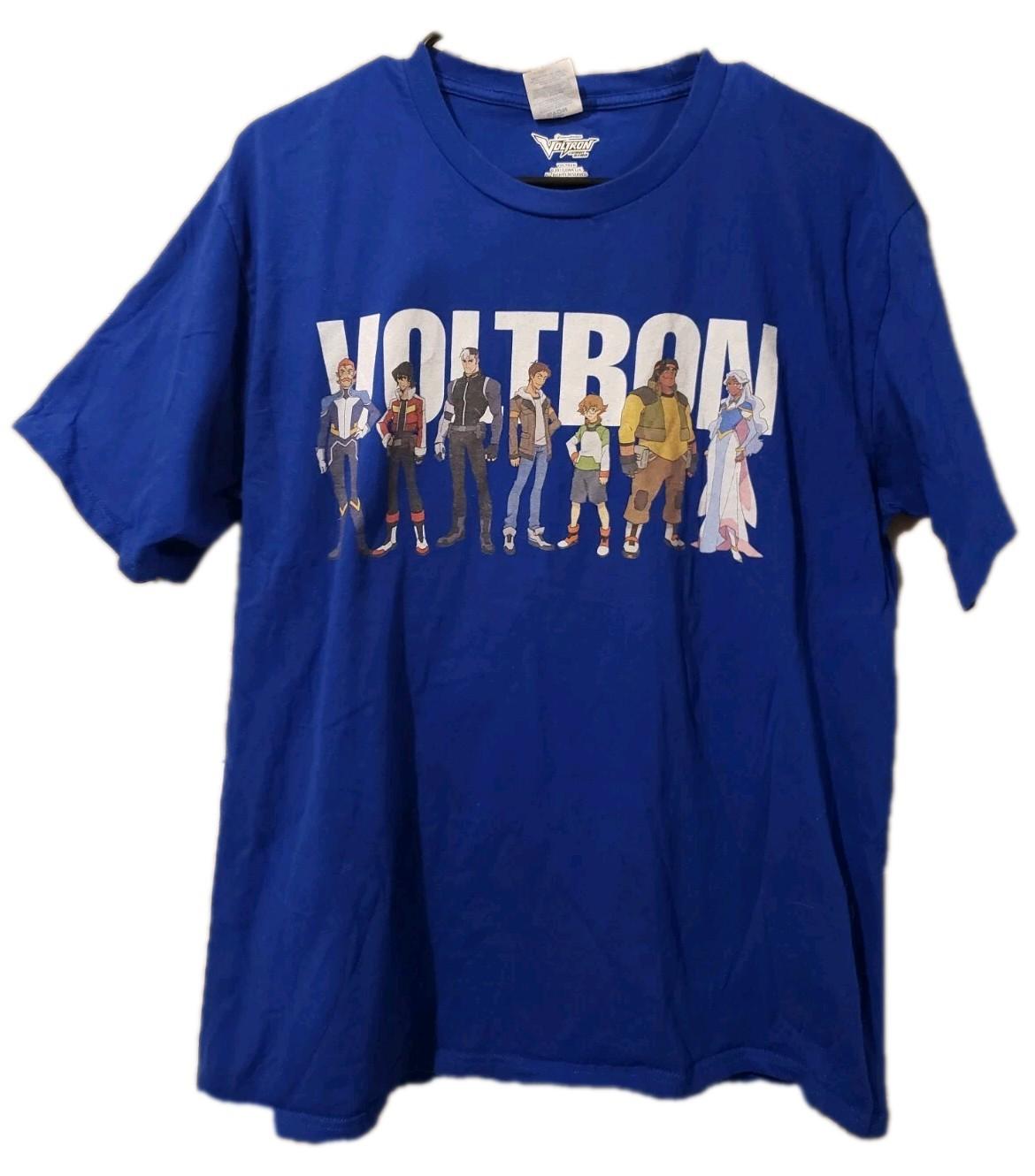 Voltron Legendary Defender Shirt Size L 2017 Blue Unisex T-Shirt S