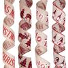 6 Meter Decorative Fabric Ribbon Featuring Christmas Letters And Unique Designs Animal