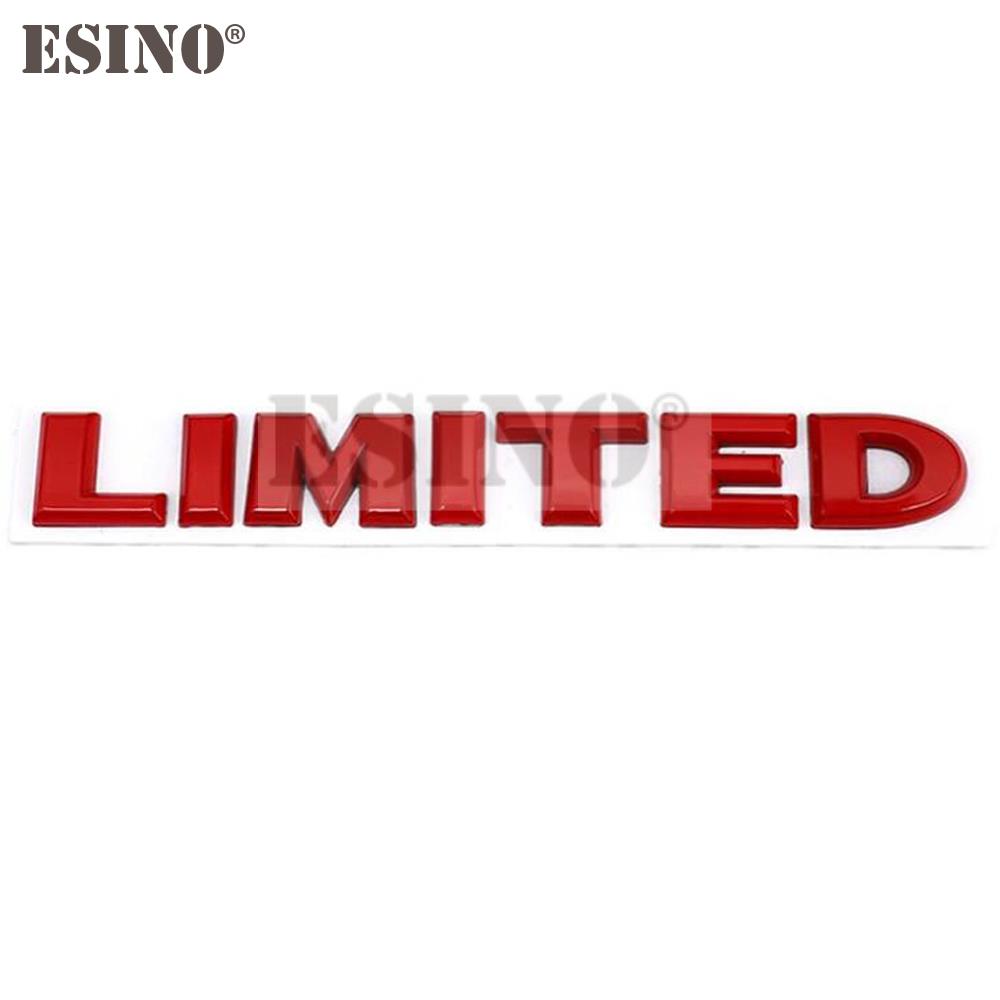 New Car Styling 3D Metal Chrome Zinc Alloy Emblem Badge Limited Edition Trunk Body Sticker Decal Fender Emblem Auto Accessory