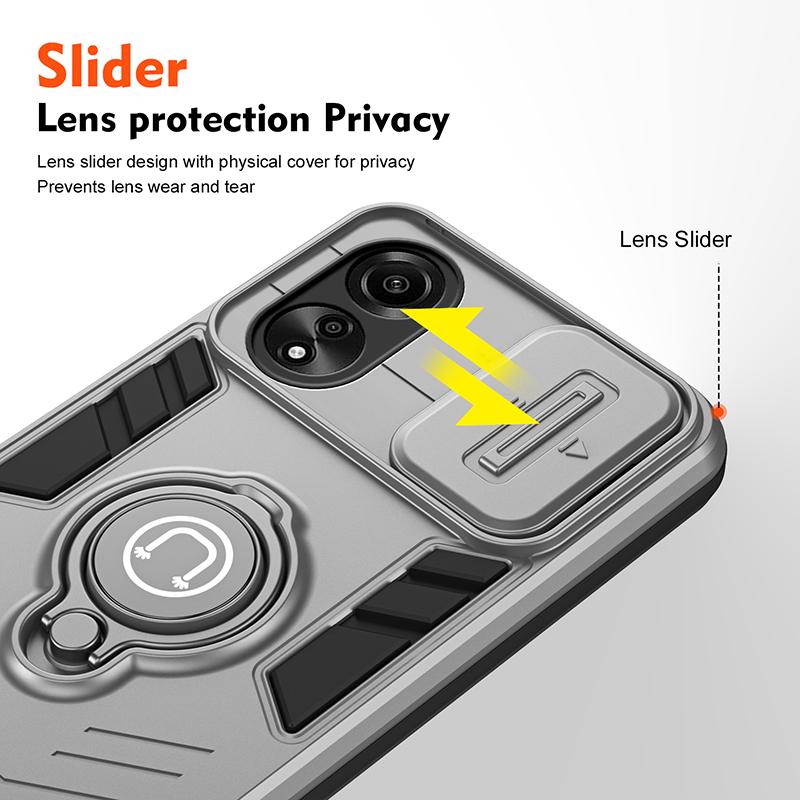 Hybrid Rugged Armor Shockproof Phone Case For OPPO A77 A78 A79 A96 A98 5G Magnetic Holder Hard Plastic Cover Fundas For OPPO A78