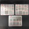1/3 Piezas de alta calidad Plantilla Universal BGA Reballing agujero cuadrado Calentamiento directo Plantilla BGA para Teléfono móvil portátil CPU IC Chip