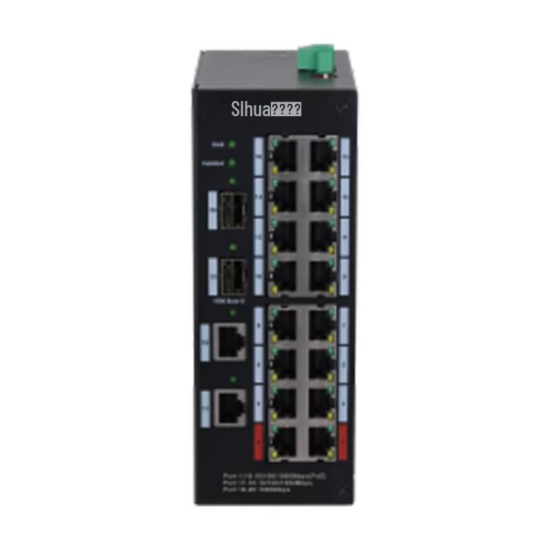 Dahua 16-Port Gigabit Industrial PoE Switch CN plug (adapter included)