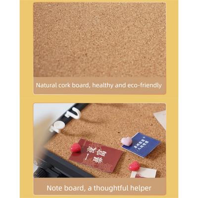 Magnetic Cork Message Board Rotate Stand Decorative Wall Mounted Memo Felt Board Metal Frame Hanging/Free Standing