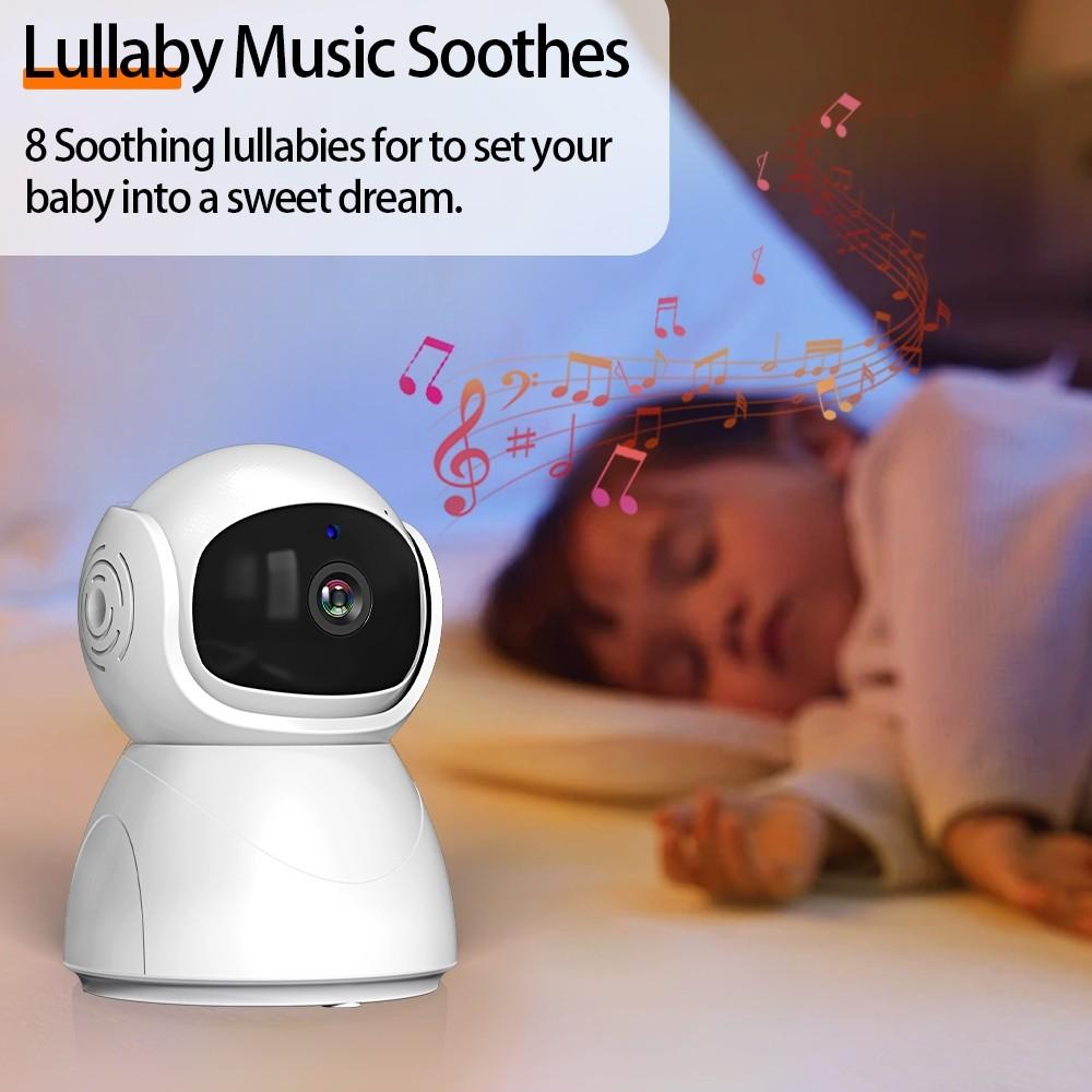 5 Inch HD Baby Monitor With Camera Two-Way Audio Electronic Babysitter Night Vision Nanny Video IPS Screen Baby Monitor