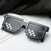 Codex Glasses Anime God Decoration Sunglasses Coding Rectangular Pixel Personality Sunglasses