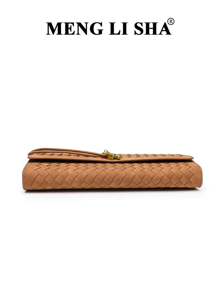 New Suede Hand-Woven Crossbody Shoulder Bag - Versatile Autumn/Winter Handbag