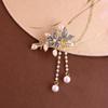 Elegant 2025 Korean Bow Pearl Rhinestone Hair Clip - Internet Celebrity Style