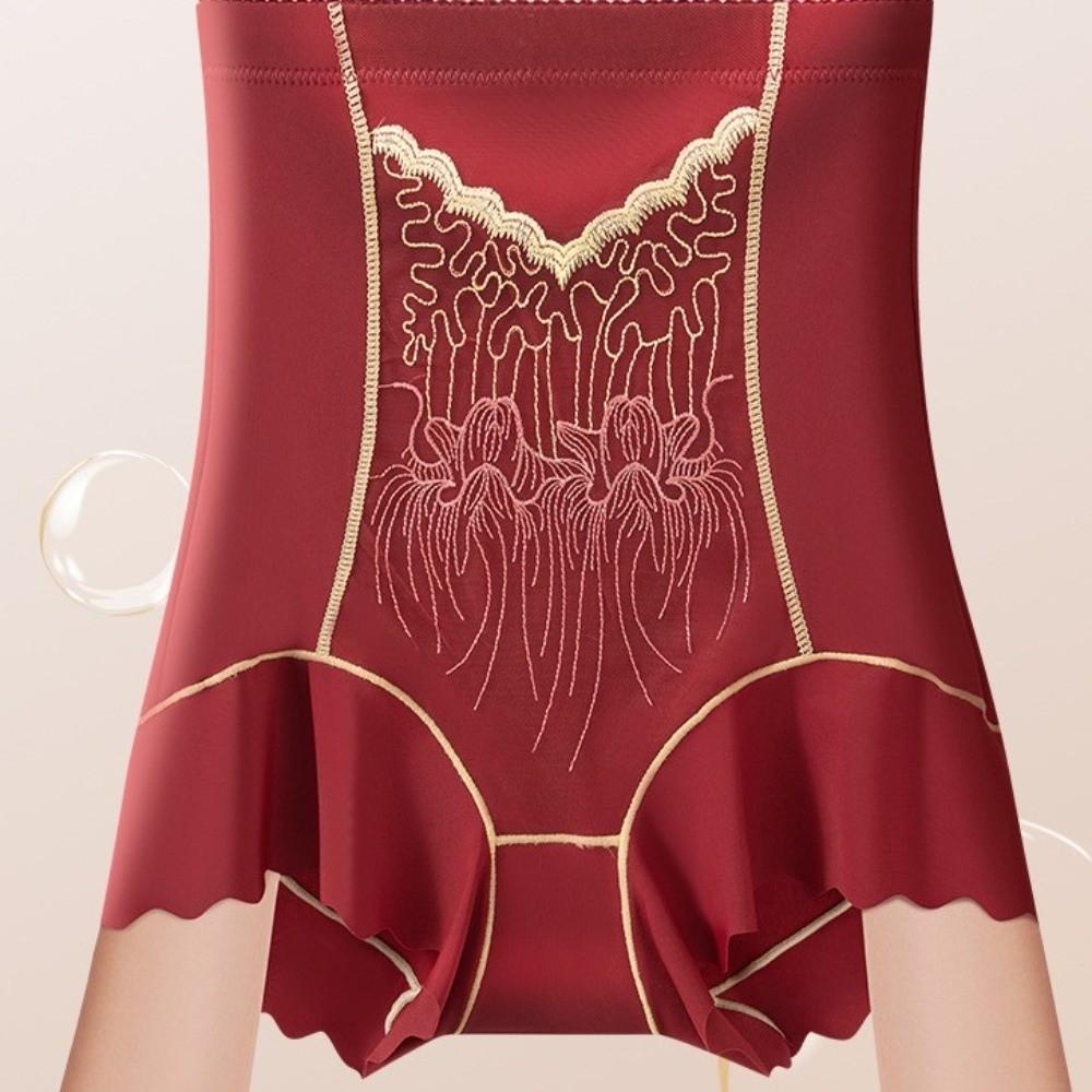 Shapewear Postpartum Body Shaper Embroidery Flower Tummy Control Underwear  Postpartum