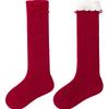 Minibala Baby Red Long Socks (2 Pairs)