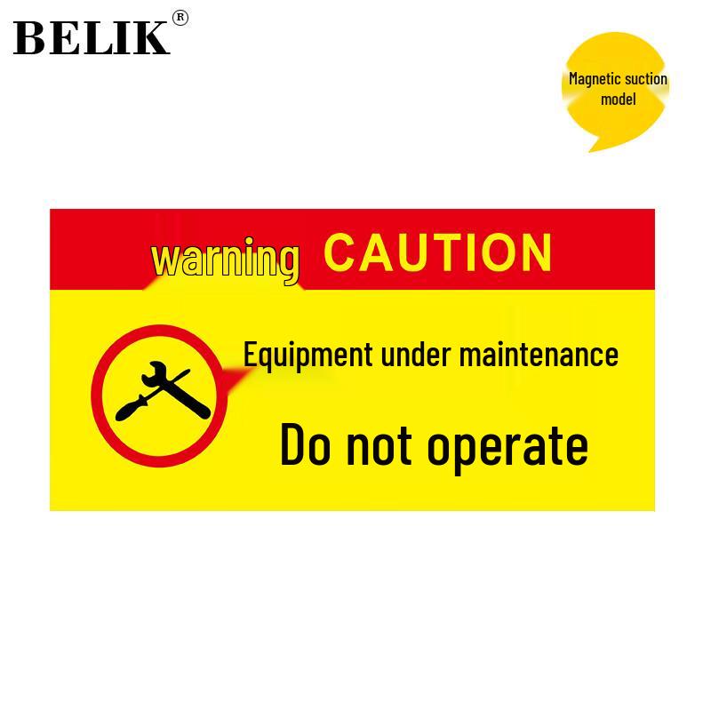 BELIK Magnetic Safety & Warning Signs AQ-27 24*12CM