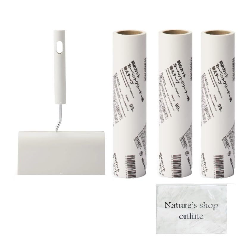 

MUJI Набор роликов для чистки ковров с косой нарезкой + 3 штуки (с бонусом) белый