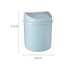 Mini Desktop Bin Small Trash Can Tube with Cover Bedroom Trash Can Garbage Can Clean Workspace Storage Box Home Desk Dustbin