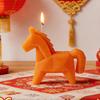 Horse Figure Scented Candle Traditional Auspicious Horse Decoration Scented Candle for Bedroom Living Room Desktop Women Girls