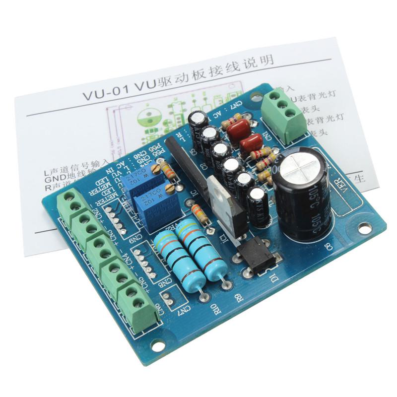 AC 12V Stereo VU Meter Driver Board Amplifier DB Audio Level Input Backlit AC 12V Stereo VU Meter Driver Board Amplifier DB Audio Level Input Backlit
