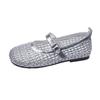 Niche design hollow fishing net shoes woven sandals women's 2025 summer new soft-soled breathable Mary Jane women's shoes