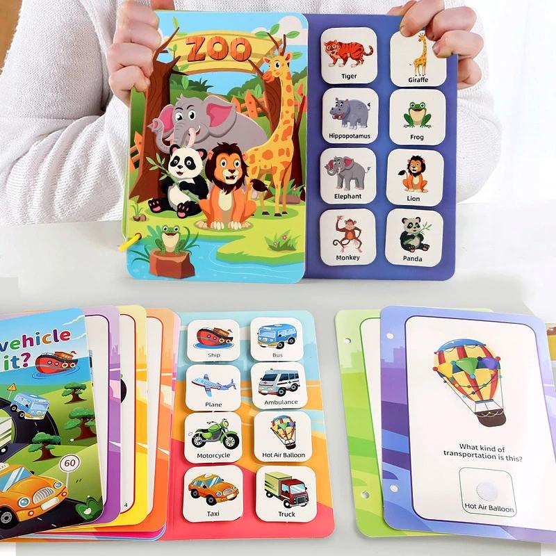 Montessori Toys Busy Book My First Quiet Book Paste Sticker Book Matching Game Early Learning Education Toys for Children
