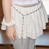 Star Pearl Chain Belt Silver
