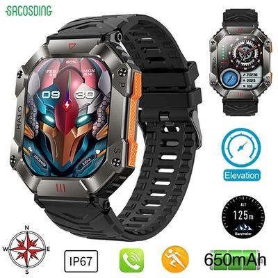 DSACOSDING Apollo-002S-A Мужчины 2,0-дюймовый компас с большим экраном Bluetooth Вызов Открытые спортивные часы Фитнес Умные часы Женщины