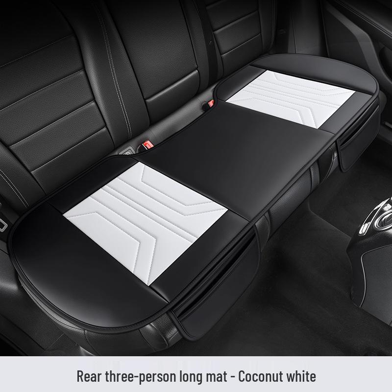 Universal All-Season Leather Car Seat Cushion for SUVs, Off-Road, Sedans, and Trucks