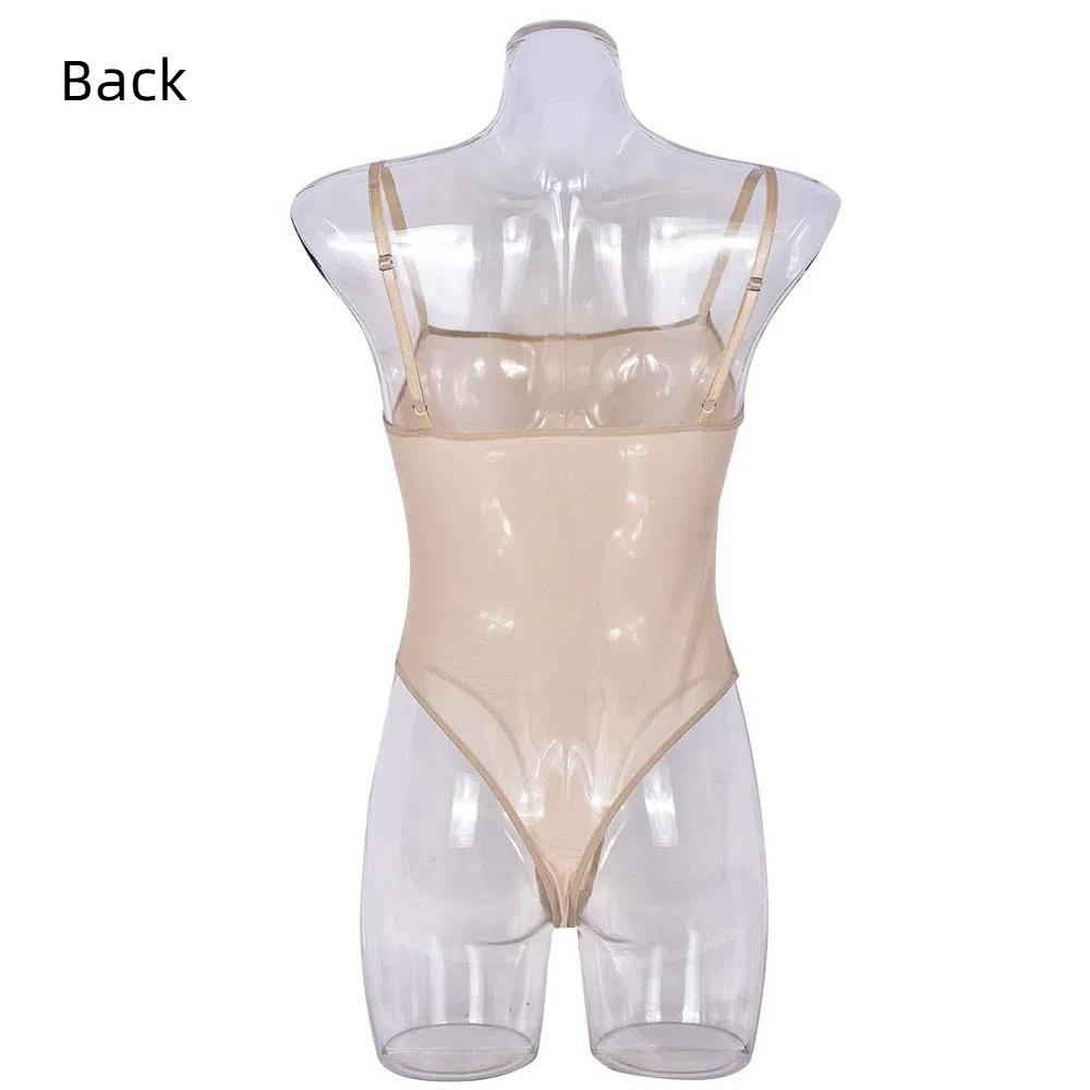 Spicy Girl Style Mesh Bodysuit Transparent Women Lingerie Fashion Mesh Sheer Jumpsuit  Gifts