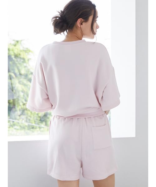 Gelato Pique Fleece Logo Pullover Shorts Set & (PWCT244216GRNF)