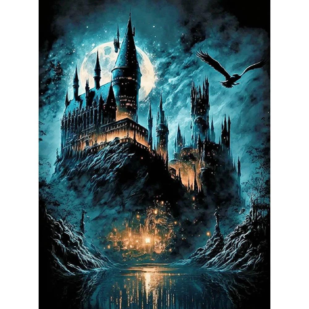 Harry Potter Magic School 5D DIY Diamond Painting Cross Stitch Castle Mosaic Embroidery Rhinestones Home Decor Kids Gift
