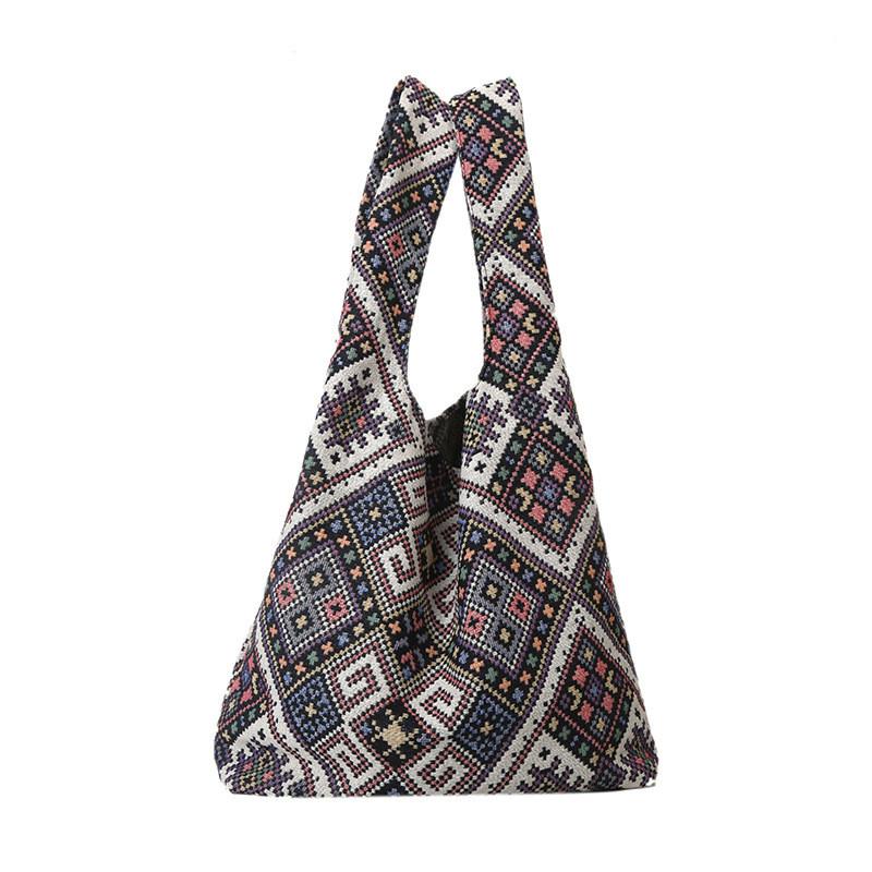 Chic Colorblock Shoulder Bag Large Stylish Tote For Casual Commuting In Various Colors