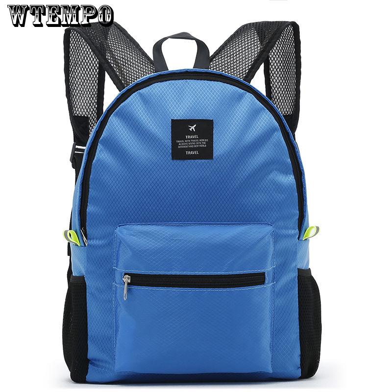 New Nylon Backpack Women Large Capacity School Bag Solid Color Girls Travel Bags Students