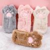 1PCS Plush Cat Claw Pencil Case Wallet Student Large Capacity Stationery Bag Pencil Bag Japanese Style Stationery Bag Study Supplies