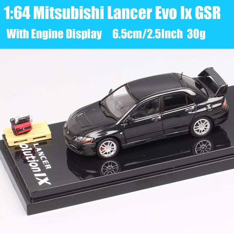 Hobby Japan 1/64 Scale Mitsubishi Lancer GSR RS Evolution EVO IX VII IV VIII Ralliart Rally Car Model Diecasts Toy Vehicles HJ64