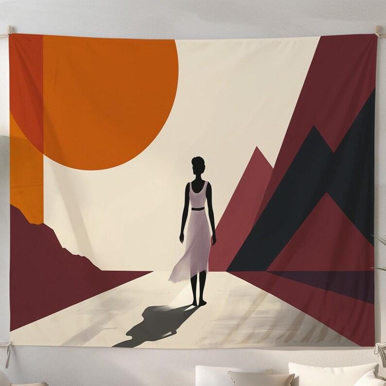 woman tapestry 75x100 чёрный