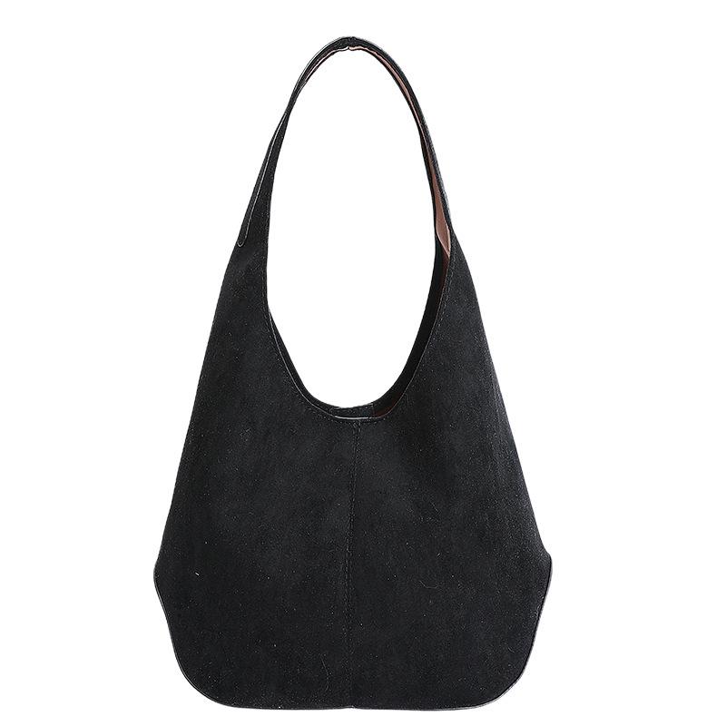 Women's Suede Hobo Bag Soft Shoulder Tote Handbag Casual Everyday Large Capacity Fashion Crossbody Bag