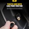 MIKKUPPA Tire Valve Caps - 5 Pack Tire Air Cap Metal with Plastic Liner Corrosion Resistant Leak-Proof Valve Stem Caps for Car, Motorbike, Trucks,