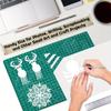 1pc Precision A3 Rotary Cutting Mat for Exam Clay Projects, Sewing & Crafts - Durable PP Material with Measurement Markings & Rotating Mechanism
