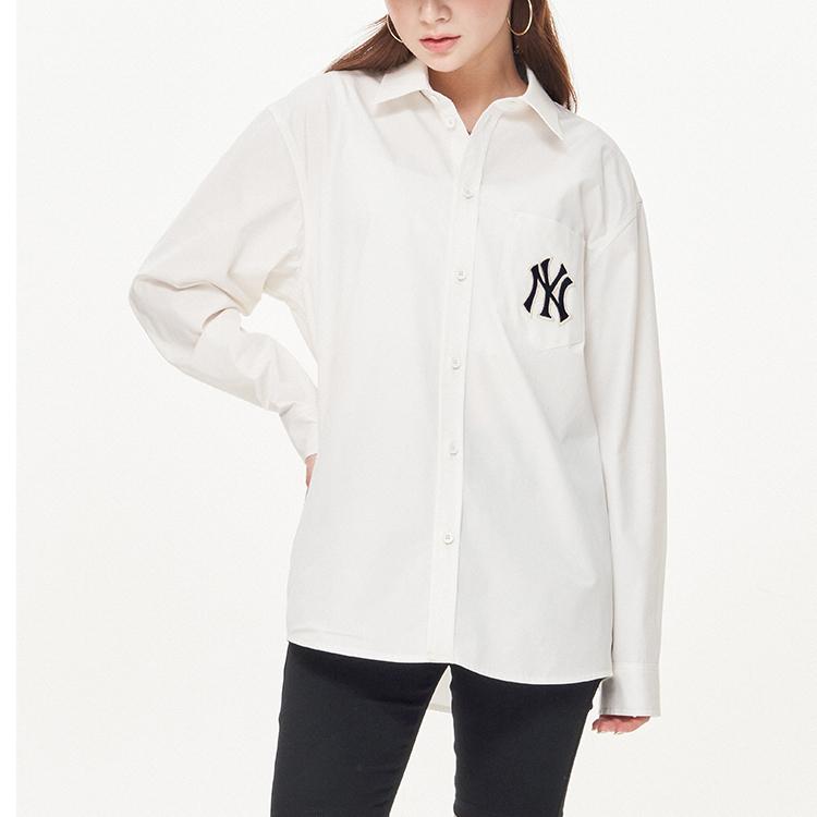 New MLB New York Yankees Shirt Unisex Ivory 3AWSM0131-50IVS
