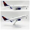 Souvenir Airplane 30cm Delta Airlines Miniature Plane B737 Resin Aviation Aircraft With Base and Wheel for Enthusiasts Collected