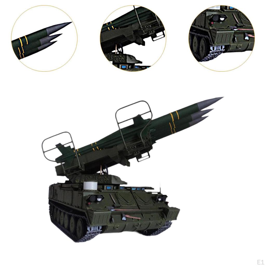 1/25 Missile Launch Vehicle Model Puzzle Educational Toys Home Decor Building Kits DIY Paper