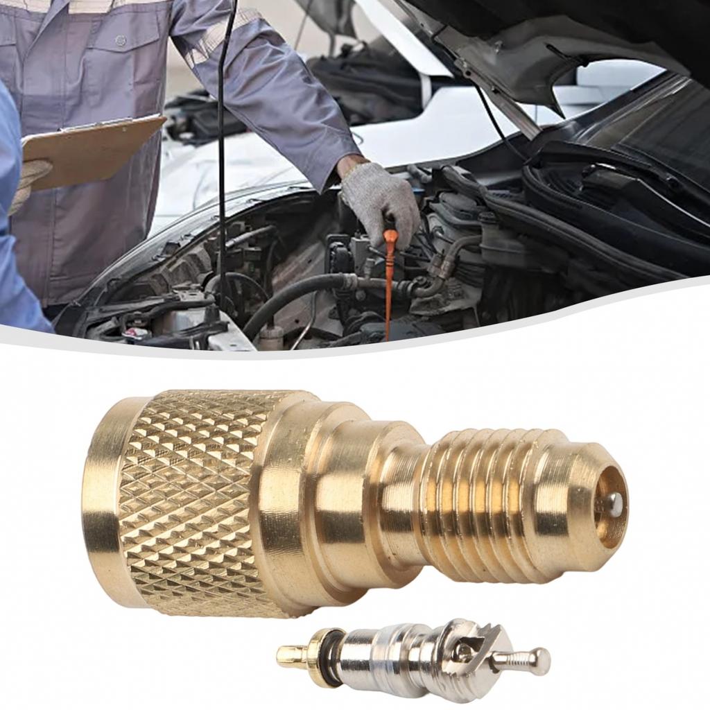 R410a Mini-Split Klimaanlage HVAC Lade-Vakuum-Adapter 1/4 auf 5/16 Messingfitting